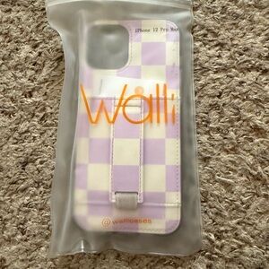 Walli Lavender Checkered Wallet Case for iPhone 12 Pro Max